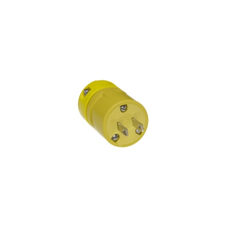 Woodhead Straight Blade Plug, 1-15P, 50 A, 125V AC, 2 Pole, Screw Terminals 1404